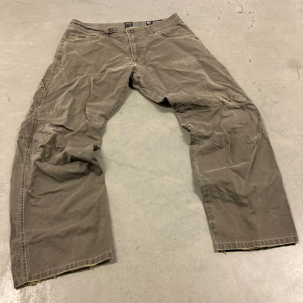 vintage baggy kuhl double knee cargo pants 34x30